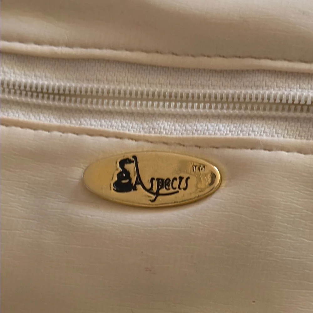Aspects Chic Cream Woven Crossbody Bag